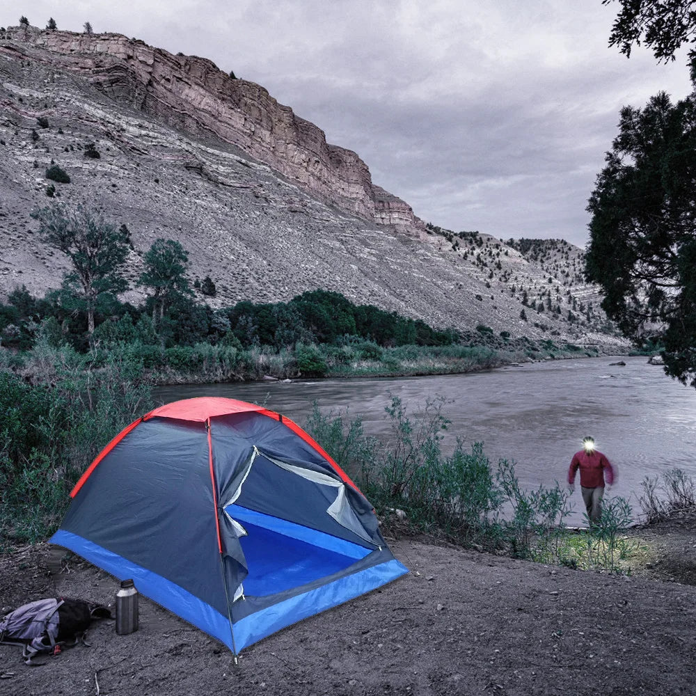2-Person Single Layer Outdoor Camping Tent – Lightweight Travel Tent with Carry Bag